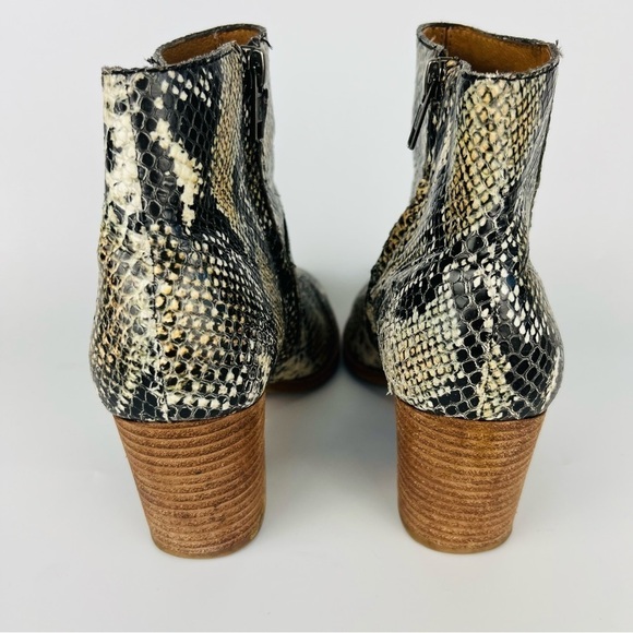Madewell The Rosie Ankle Boots Snakeskin Booties - Picture 5 of 9